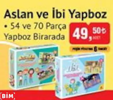 ASLAN VE İBİ YAPBOZ ASLAN VE İBİ YAPBOZ